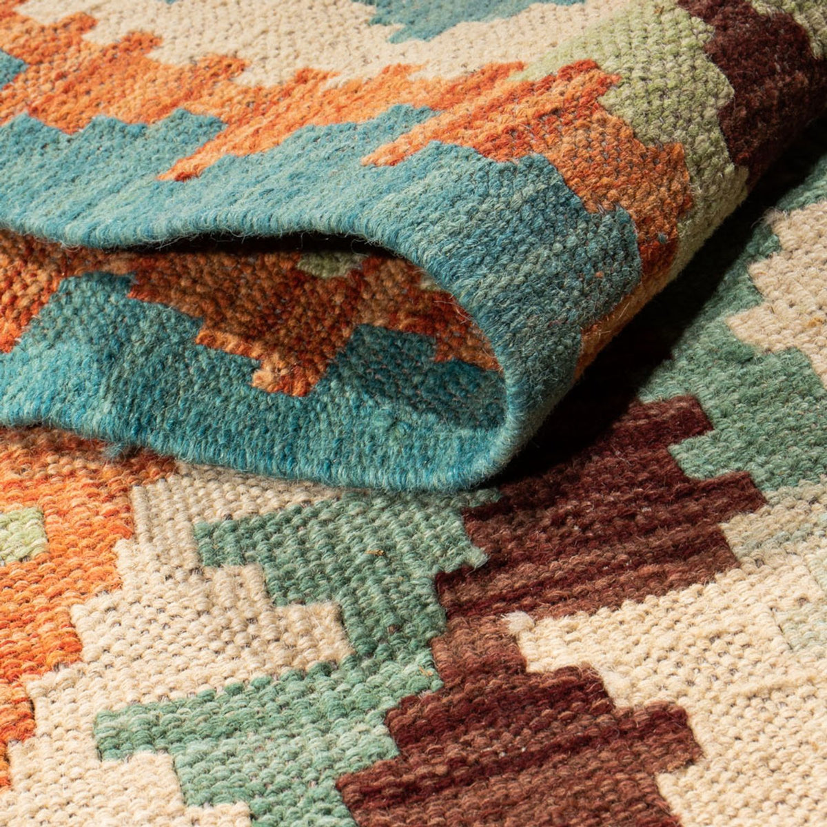 Tappeto corsia Tappeto Kelim - Splash - 304 x 75 cm - multicolore