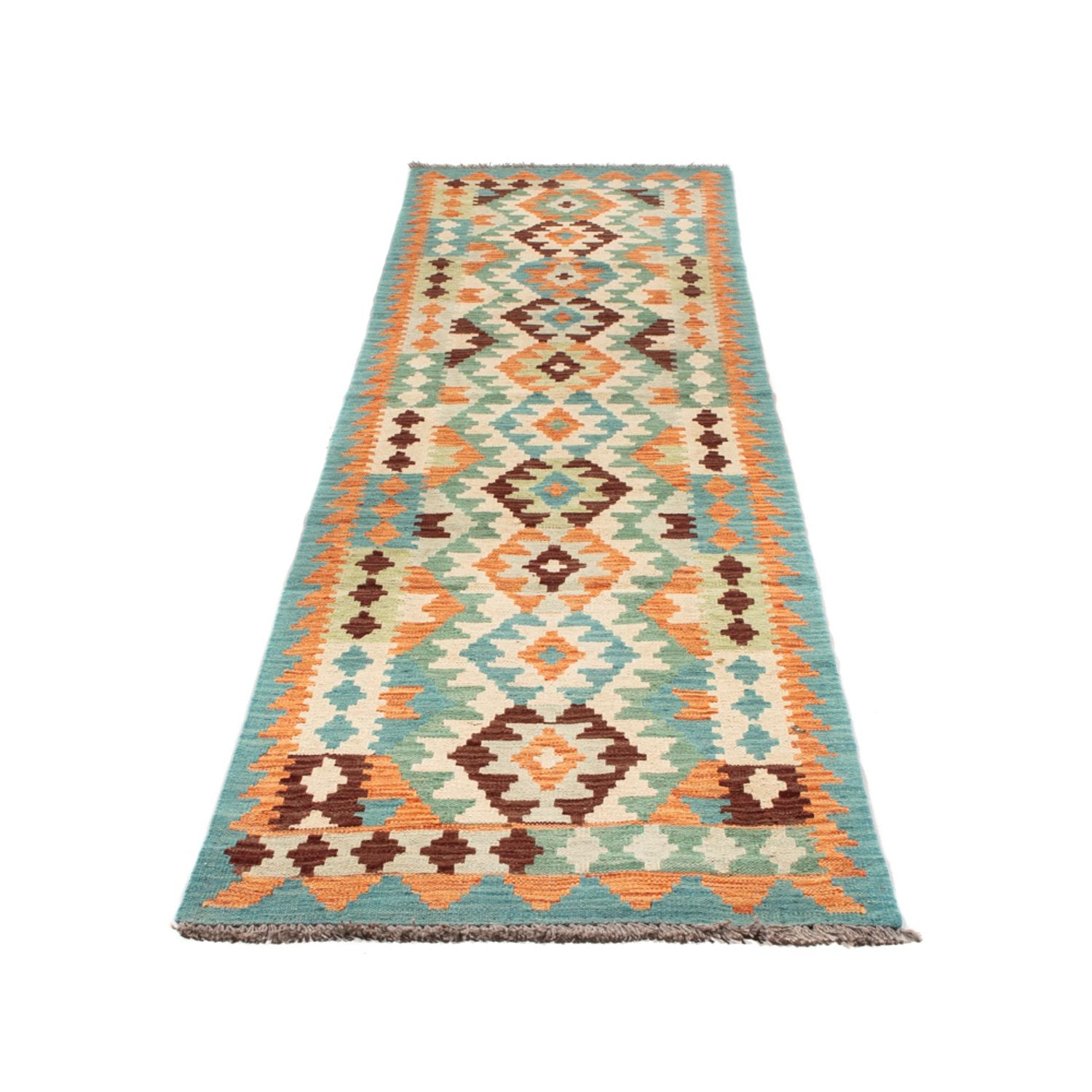 Tappeto corsia Tappeto Kelim - Splash - 304 x 75 cm - multicolore