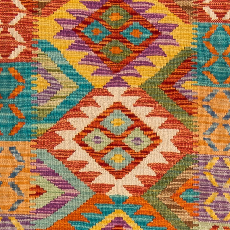 Tappeto corsia Tappeto Kelim - Splash - 210 x 83 cm - multicolore