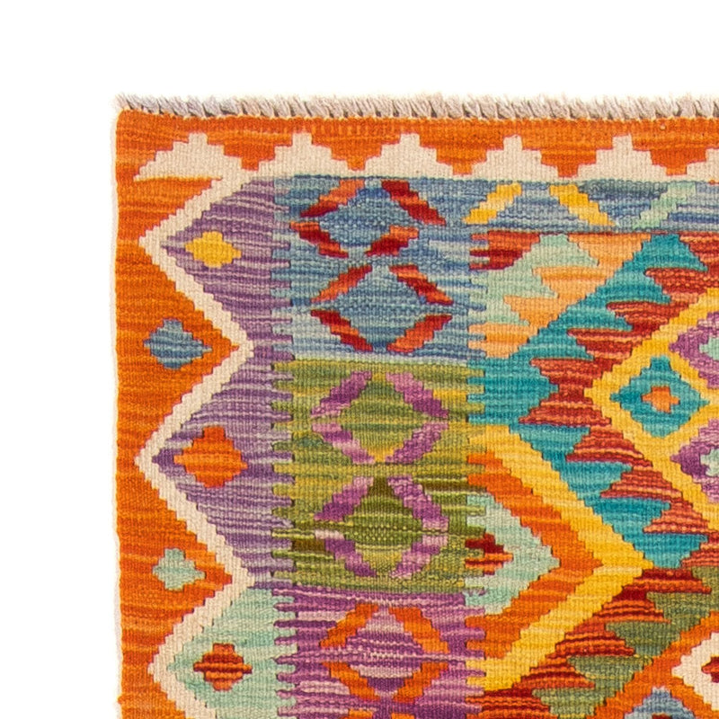 Tappeto corsia Tappeto Kelim - Splash - 210 x 83 cm - multicolore