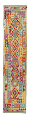 Tappeto corsia Tappeto Kelim - Splash - 309 x 84 cm - multicolore
