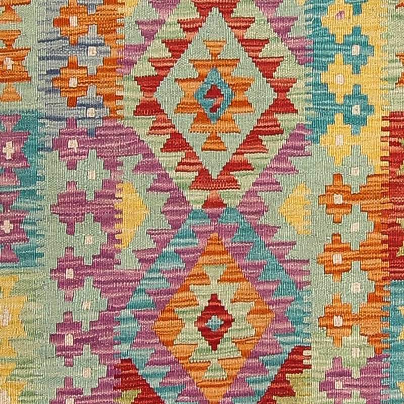 Tappeto corsia Tappeto Kelim - Splash - 309 x 84 cm - multicolore