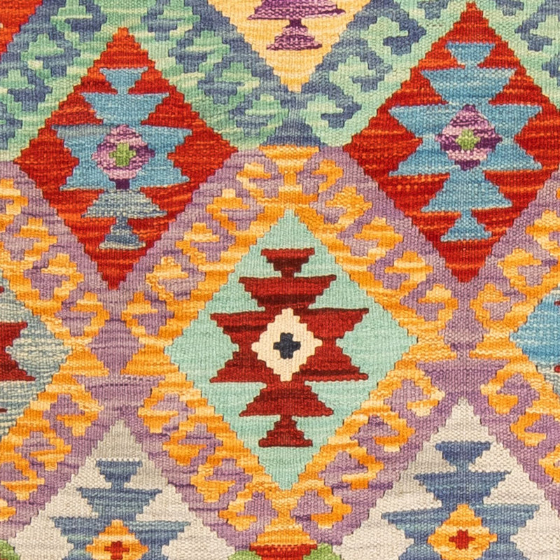 Tappeto corsia Tappeto Kelim - Splash - 204 x 79 cm - multicolore