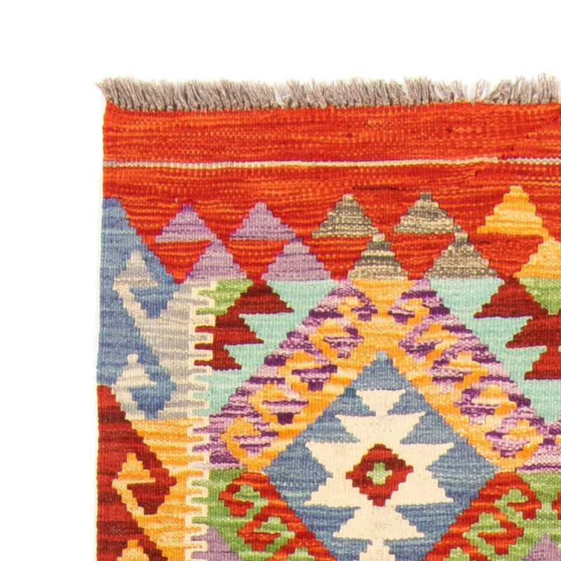 Tappeto corsia Tappeto Kelim - Splash - 204 x 79 cm - multicolore