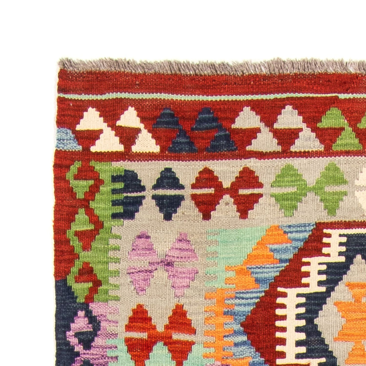 Tappeto corsia Tappeto Kelim - Splash - 208 x 86 cm - multicolore