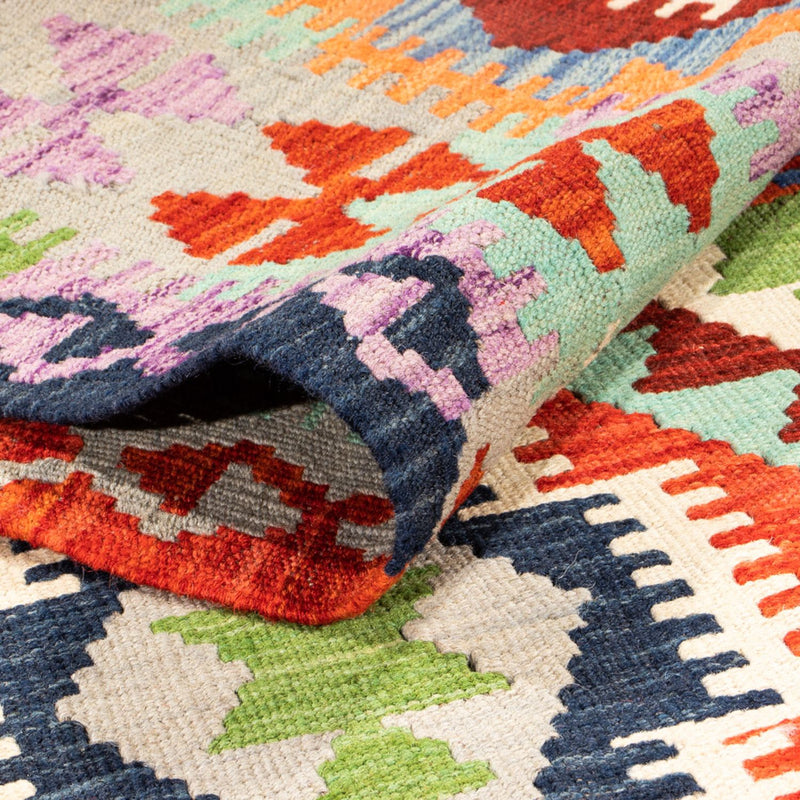 Tappeto corsia Tappeto Kelim - Splash - 208 x 86 cm - multicolore