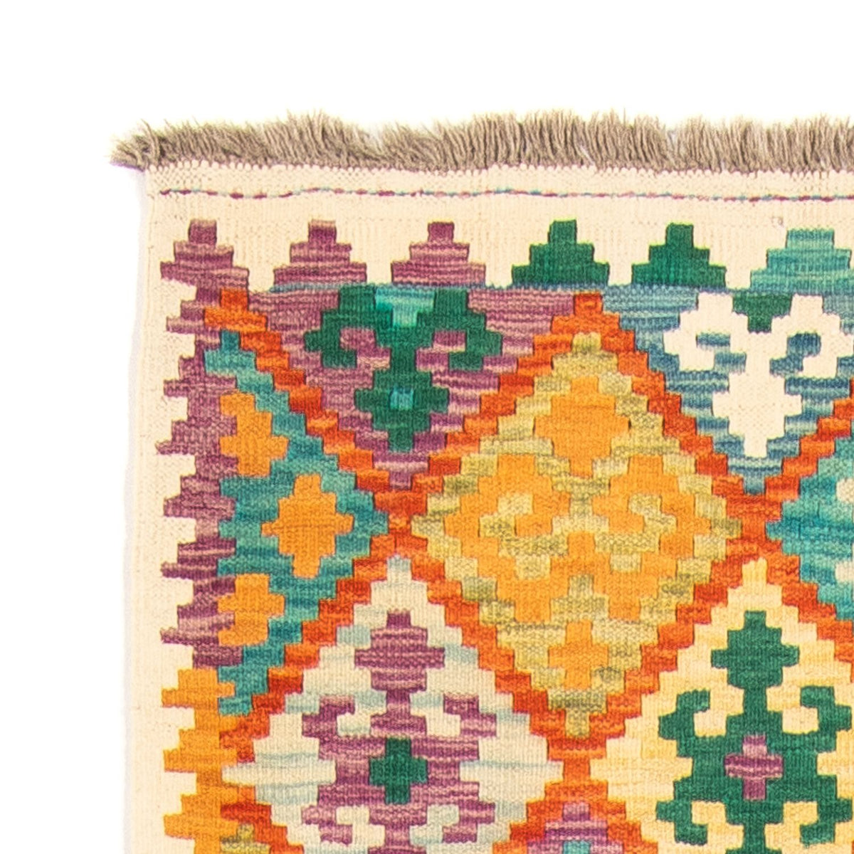 Tappeto corsia Tappeto Kelim - Splash - 297 x 86 cm - multicolore