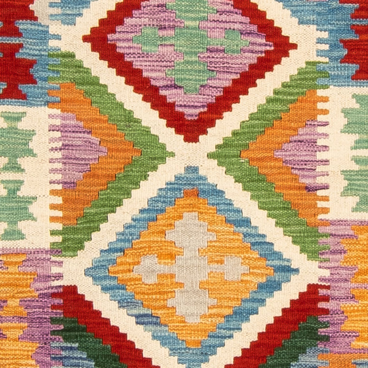 Tappeto corsia Tappeto Kelim - Splash - 292 x 80 cm - multicolore