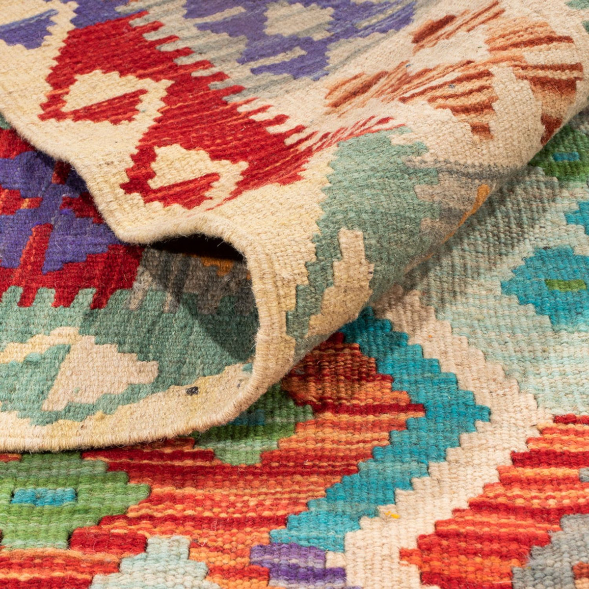 Tappeto Kelim - Splash - 359 x 247 cm - multicolore