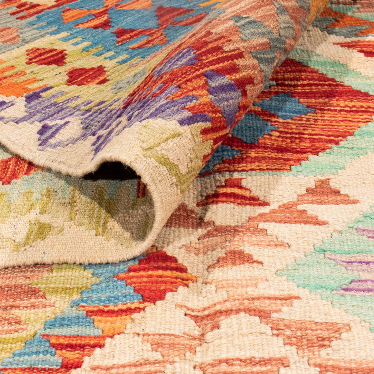 Tappeto Kelim - Splash - 401 x 303 cm - multicolore