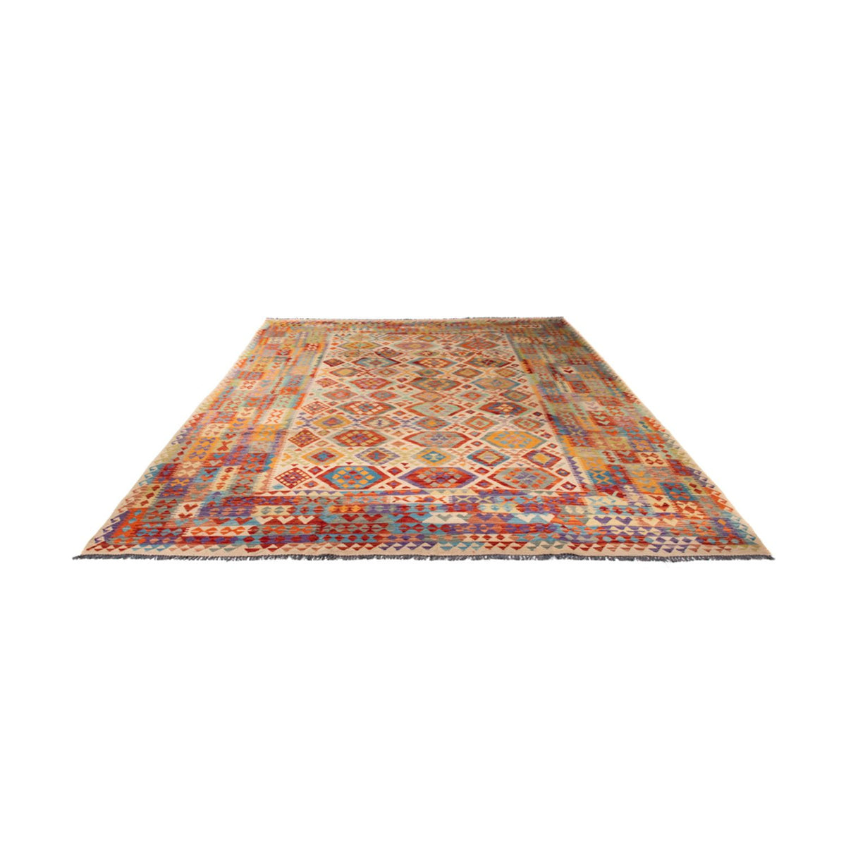 Tappeto Kelim - Splash - 401 x 303 cm - multicolore