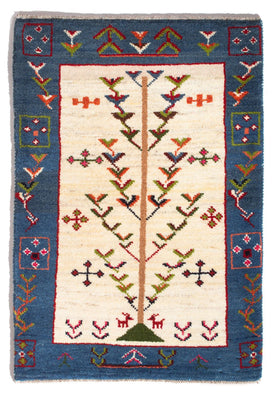 Tappeto Gabbeh - Persero - 92 x 63 cm - multicolore