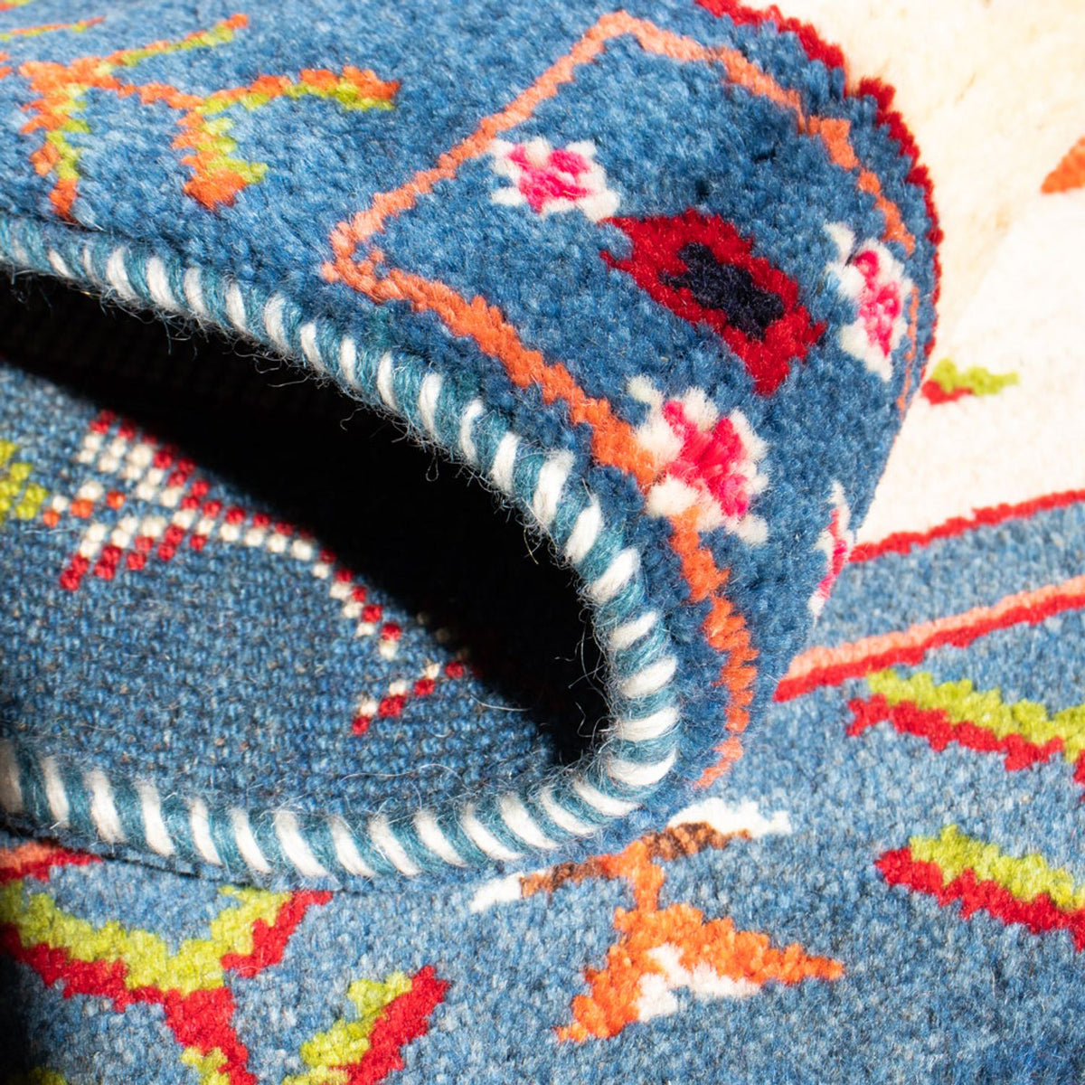 Tappeto Gabbeh - Persero - 92 x 63 cm - multicolore