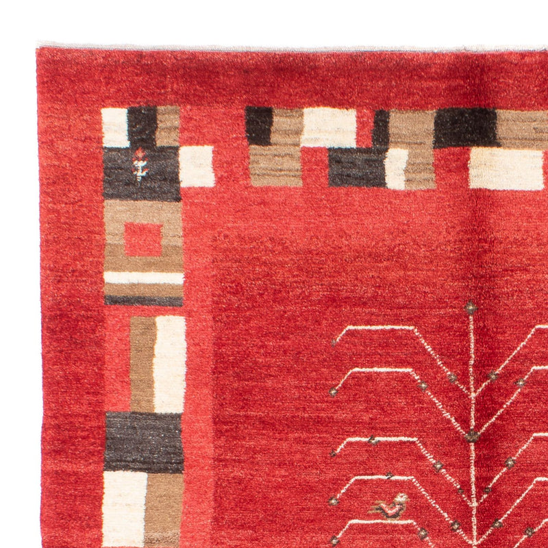 Tappeto Gabbeh - Persero - 191 x 147 cm - rosso