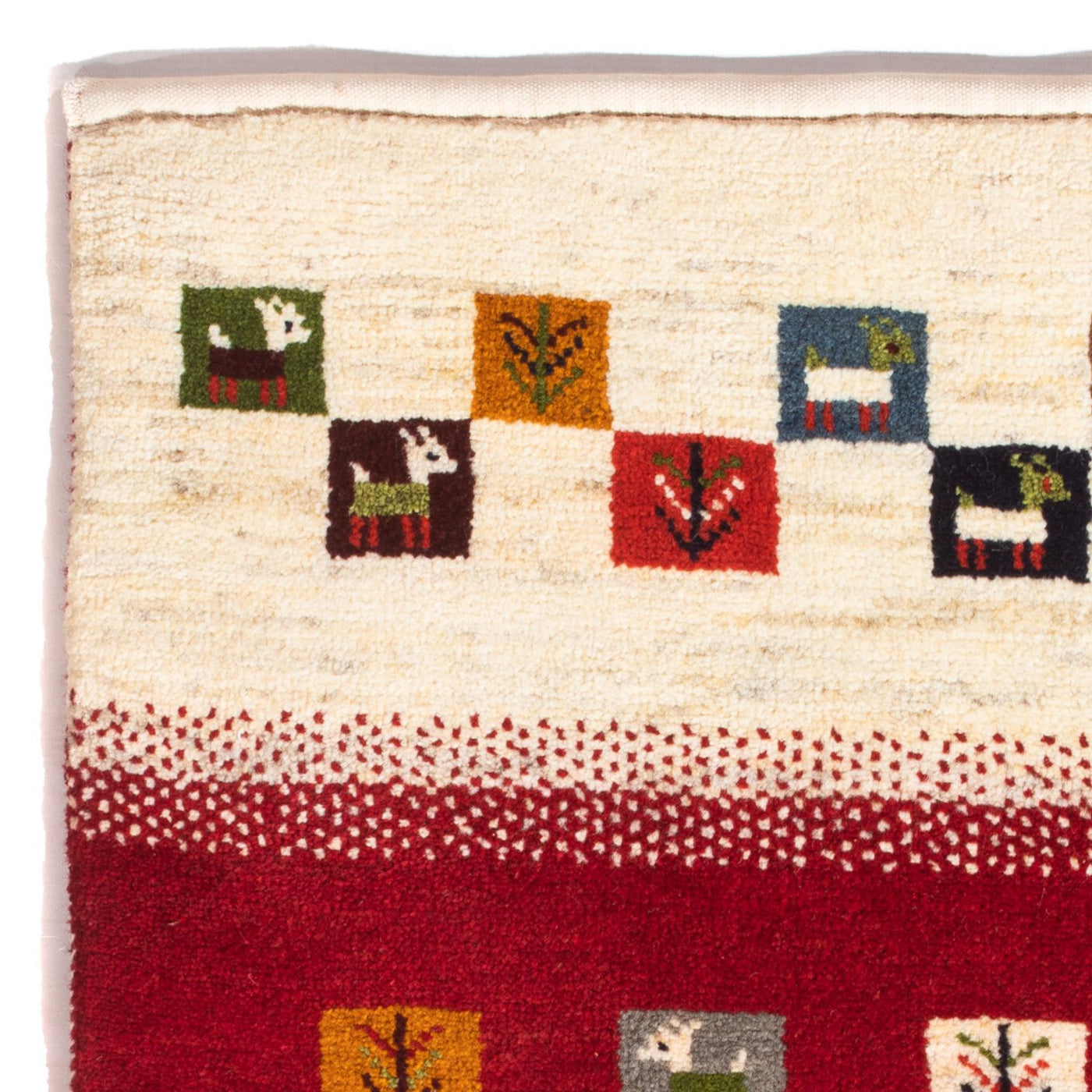 Gabbeh persiano Tappeto 90x66cm - Perserteppich Wollteppich