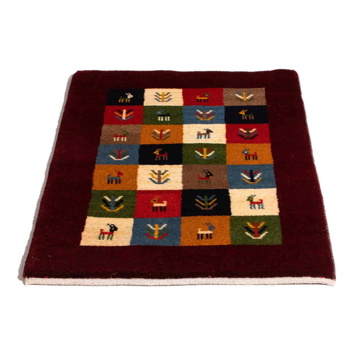 Tappeto Gabbeh - Persero - 88 x 61 cm - multicolore