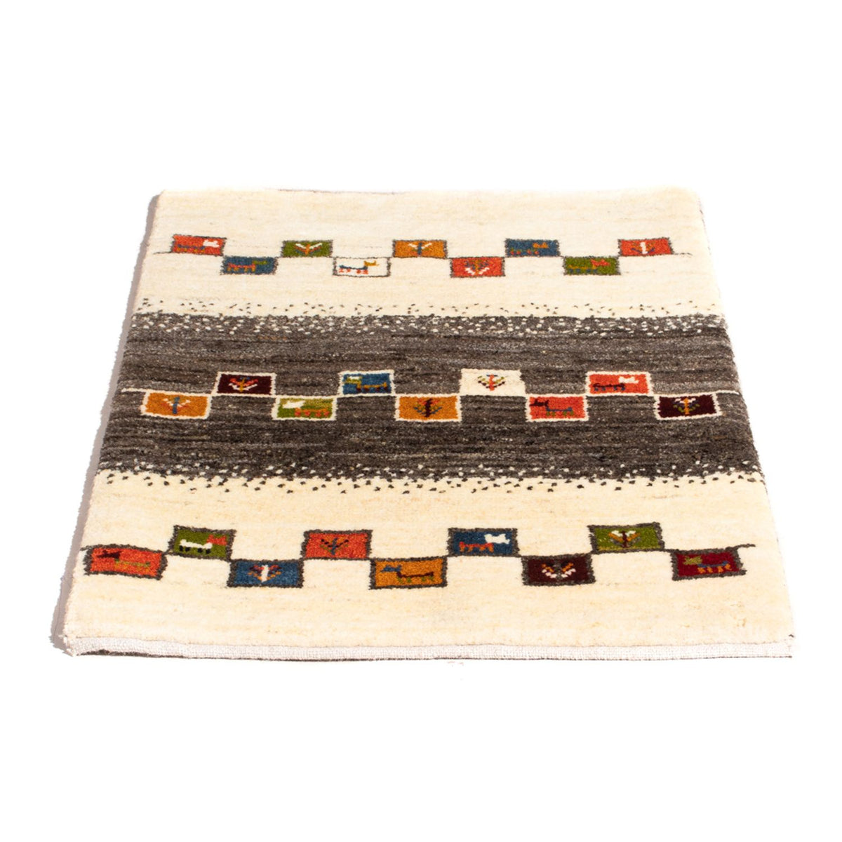 Tappeto Gabbeh - Persero - 92 x 63 cm - multicolore