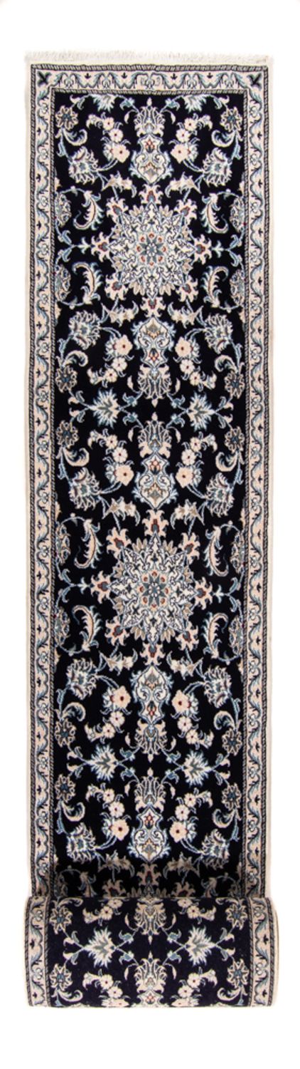 Tappeto corsia Tappeto Persero - Nain - 374 x 77 cm - blu scuro