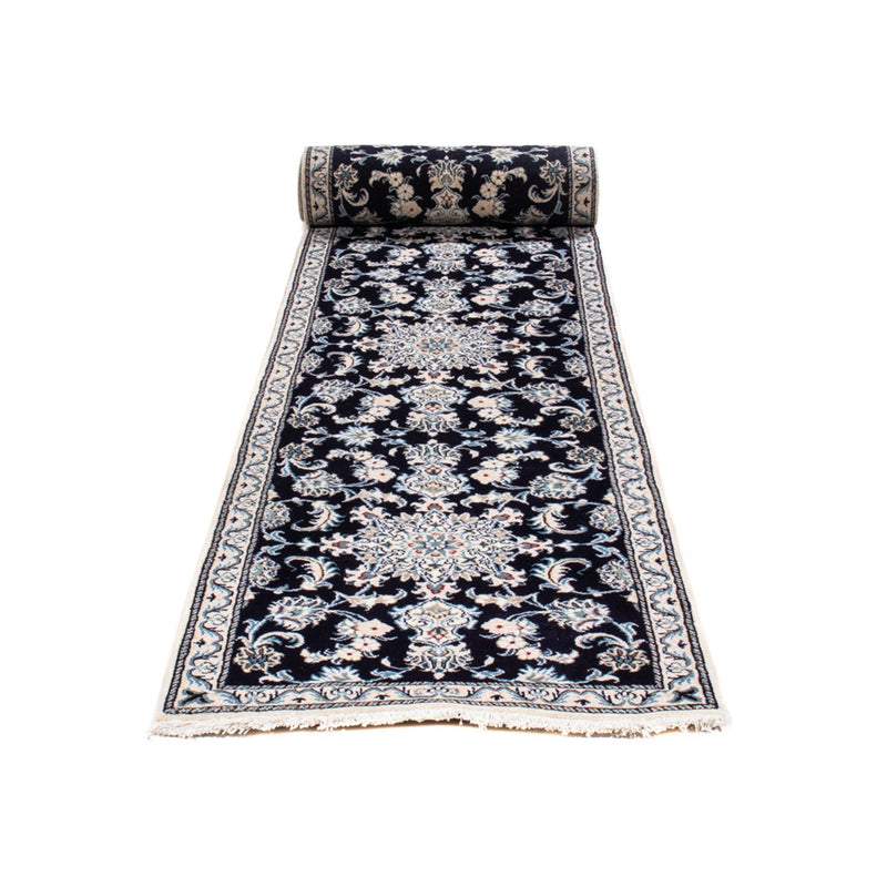 Tappeto corsia Tappeto Persero - Nain - 374 x 77 cm - blu scuro