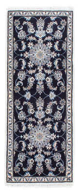 Tappeto corsia Tappeto Persero - Nain - 196 x 76 cm - blu scuro