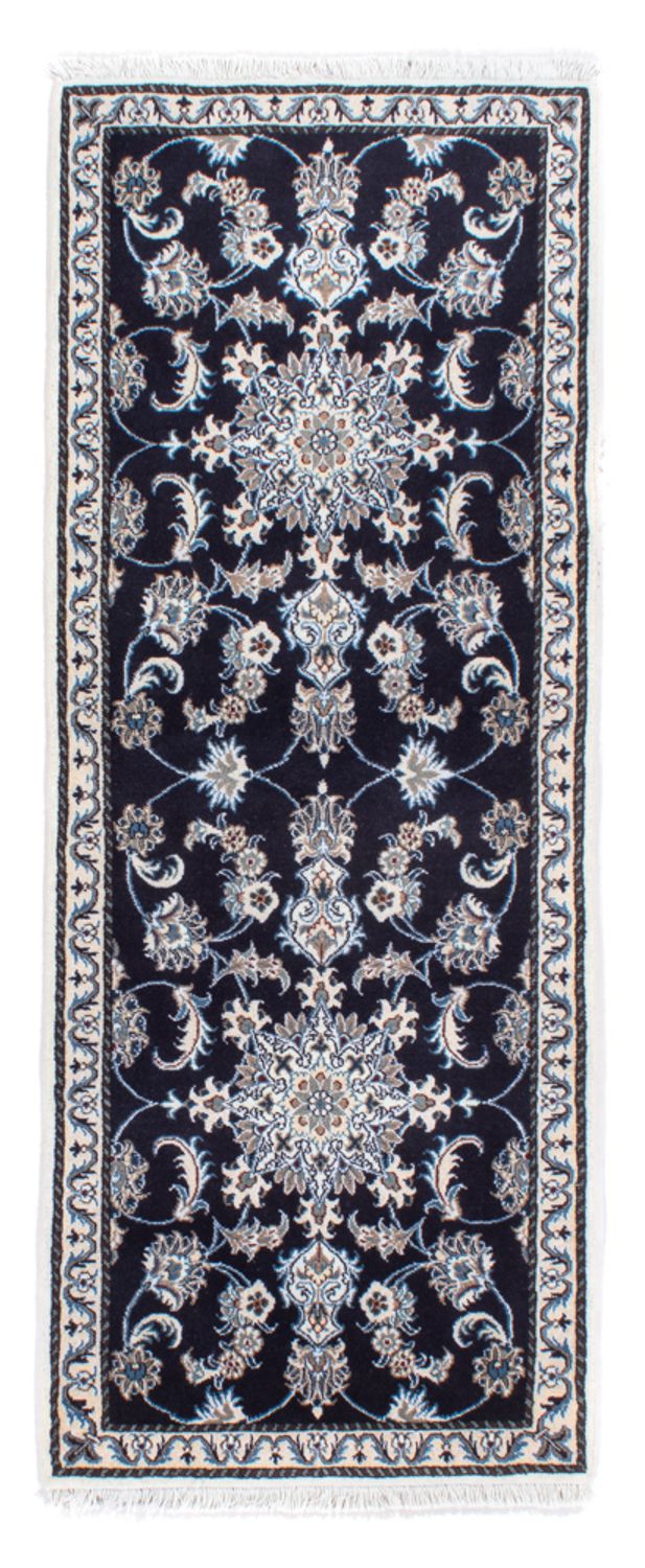 Tappeto corsia Tappeto Persero - Nain - 196 x 76 cm - blu scuro