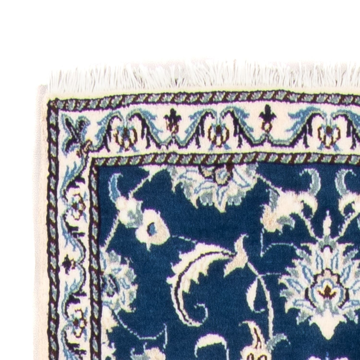 Tappeto corsia Tappeto Persero - Nain - 254 x 79 cm - blu scuro