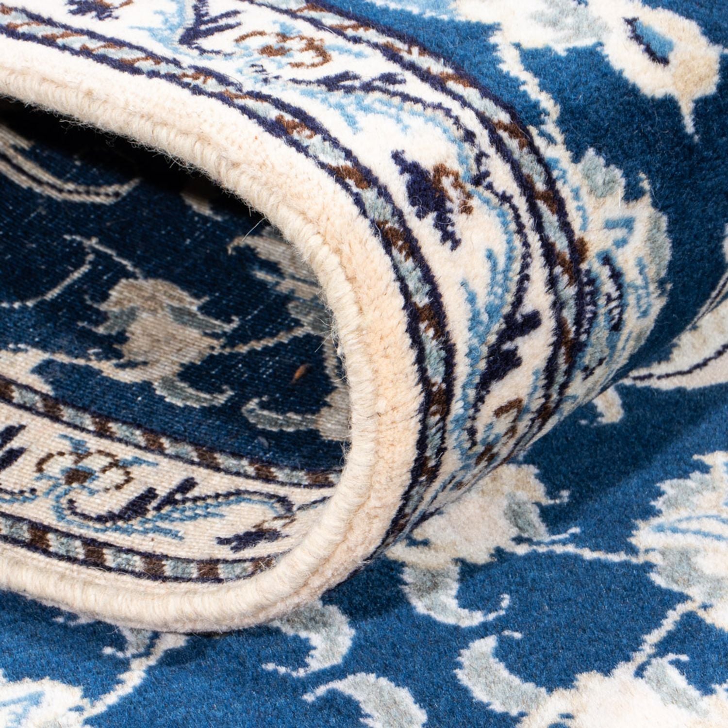 Tappeto corsia Tappeto Persero - Nain - 254 x 79 cm - blu scuro