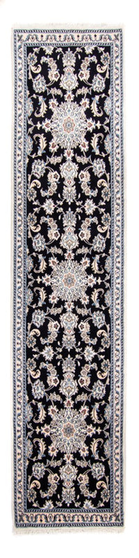 Tappeto corsia Tappeto Persero - Nain - 297 x 79 cm - blu scuro