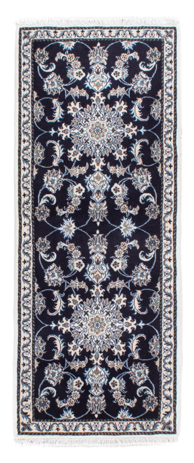 Tappeto corsia Tappeto Persero - Nain - 200 x 79 cm - blu scuro