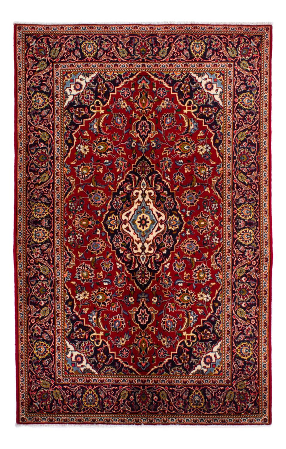 Tappeto Persero - Keshan - 214 x 142 cm - rosso