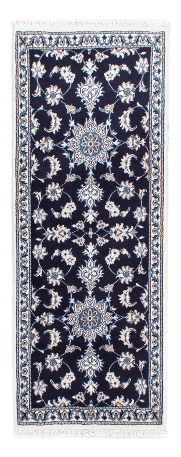 Tappeto corsia Tappeto Persero - Nain - 202 x 78 cm - blu scuro