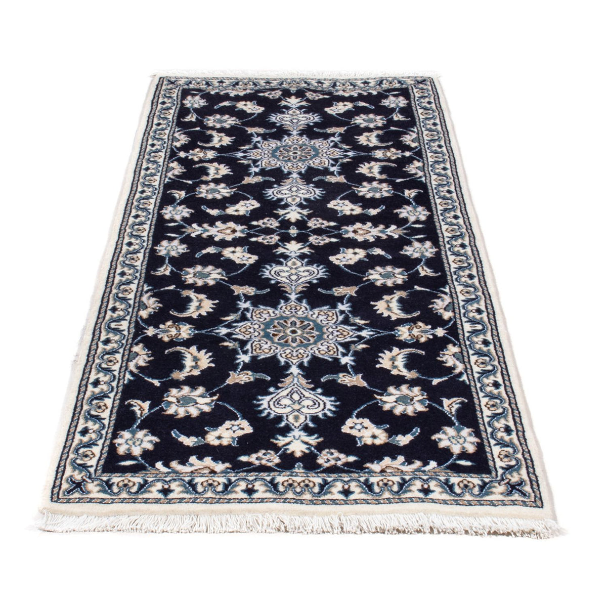 Tappeto corsia Tappeto Persero - Nain - 202 x 78 cm - blu scuro