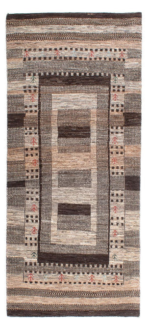 Tappeto corsia Tappeto Gabbeh - Loribaft Persero - 197 x 82 cm - naturale