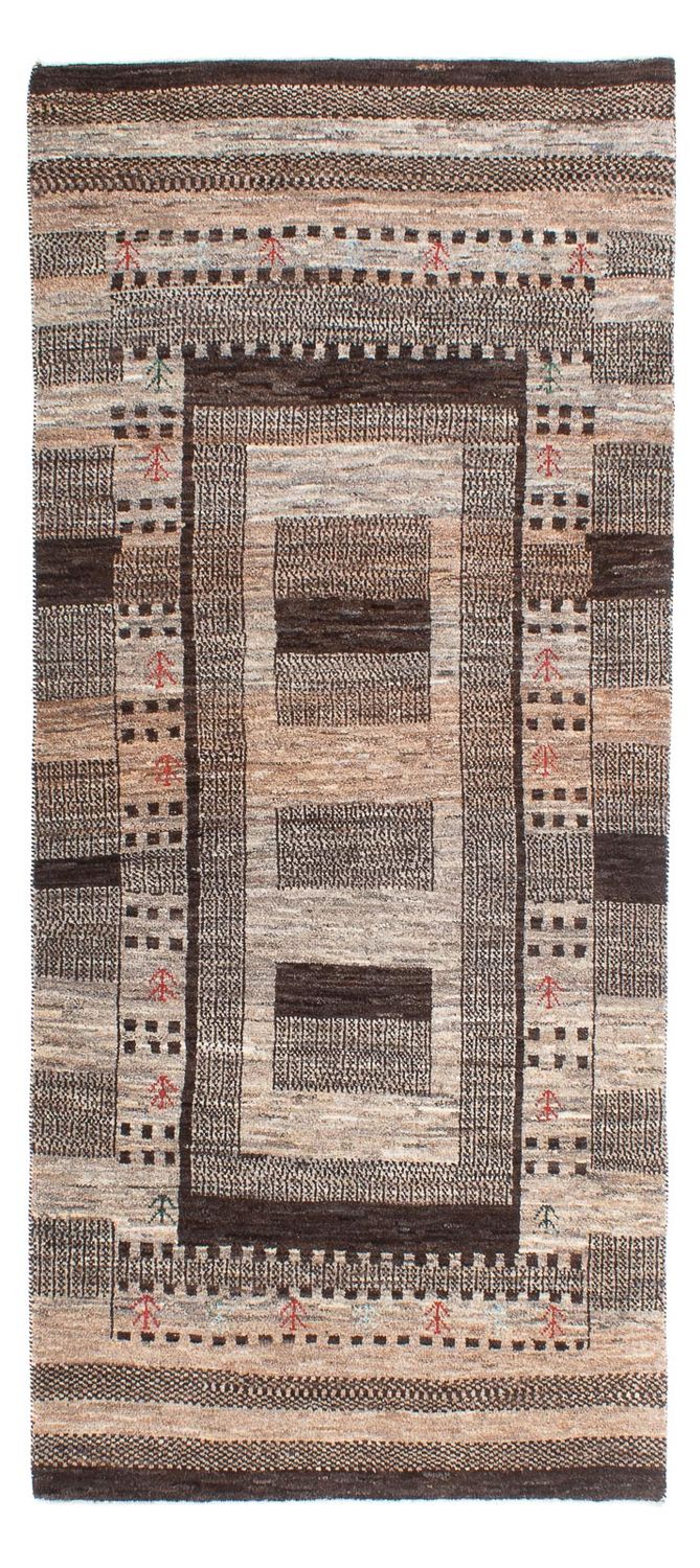 Tappeto corsia Tappeto Gabbeh - Loribaft Persero - 197 x 82 cm - naturale