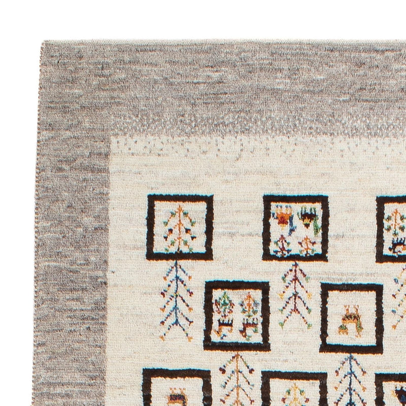 Tappeto corsia Tappeto Gabbeh - Loribaft Persero - 199 x 87 cm - naturale