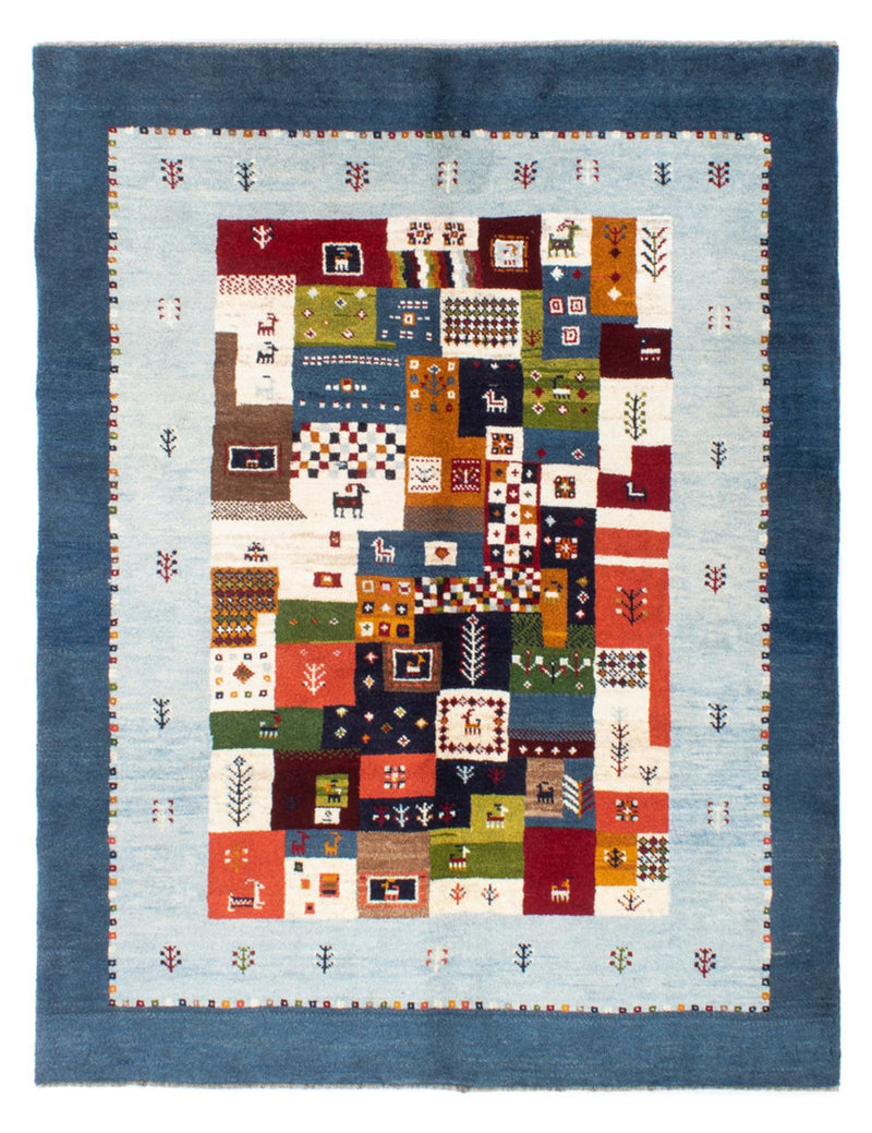 Tappeto Gabbeh - Persero - 197 x 156 cm - blu