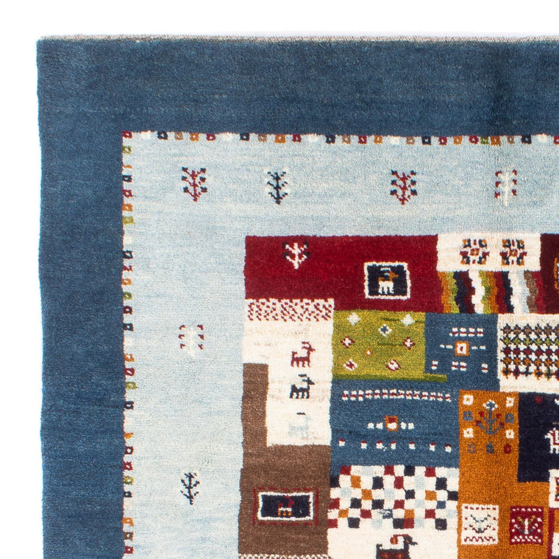 Tappeto Gabbeh - Persero - 197 x 156 cm - blu