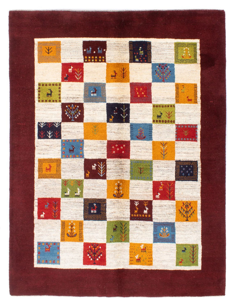 Tappeto Gabbeh - Persero - 197 x 155 cm - multicolore