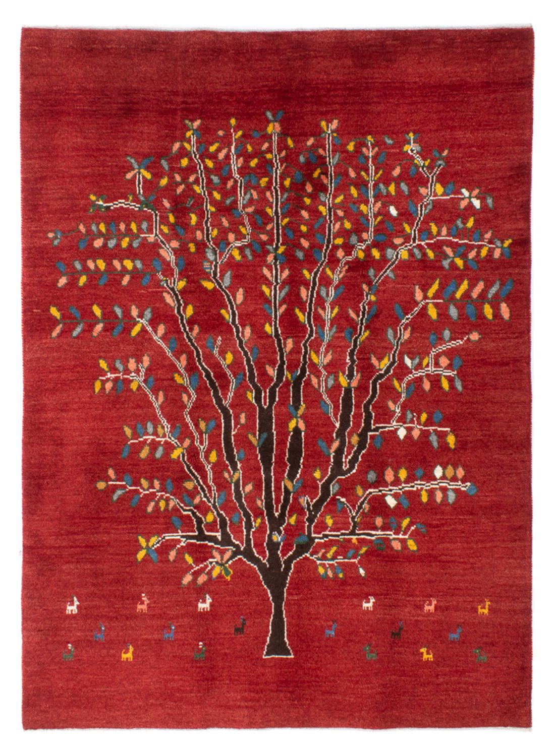Tappeto Gabbeh - Persero - 204 x 150 cm - rosso