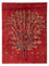 Tappeto Gabbeh - Persero - 204 x 150 cm - rosso