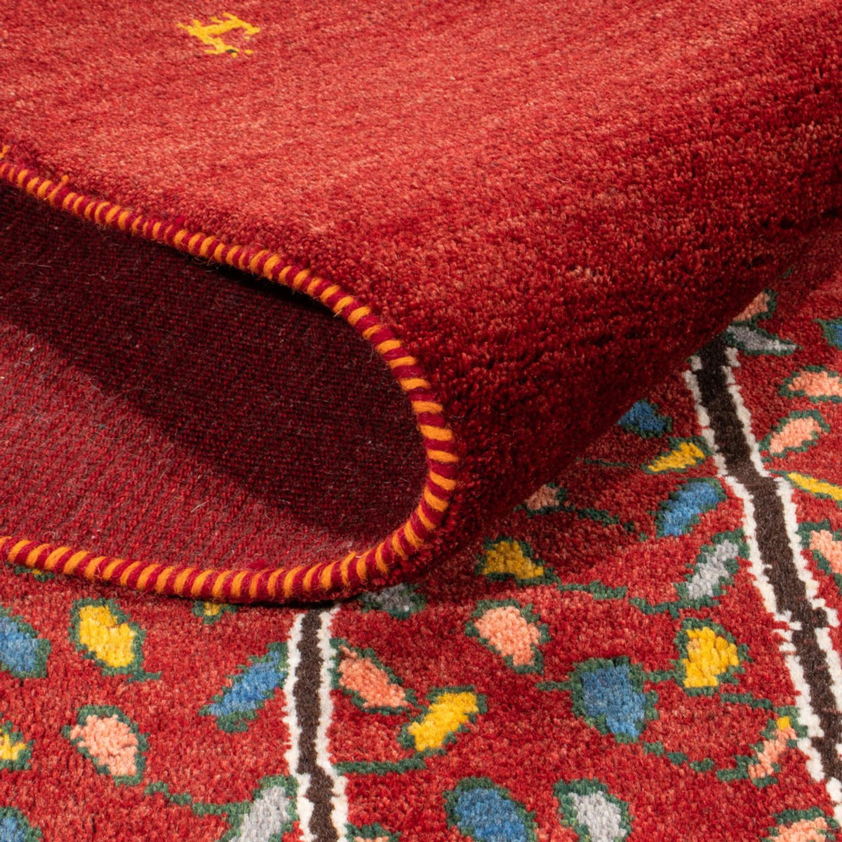 Tappeto Gabbeh - Persero - 204 x 150 cm - rosso