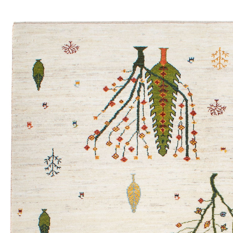 Tappeto Gabbeh - Loribaft Persero - 198 x 155 cm - naturale