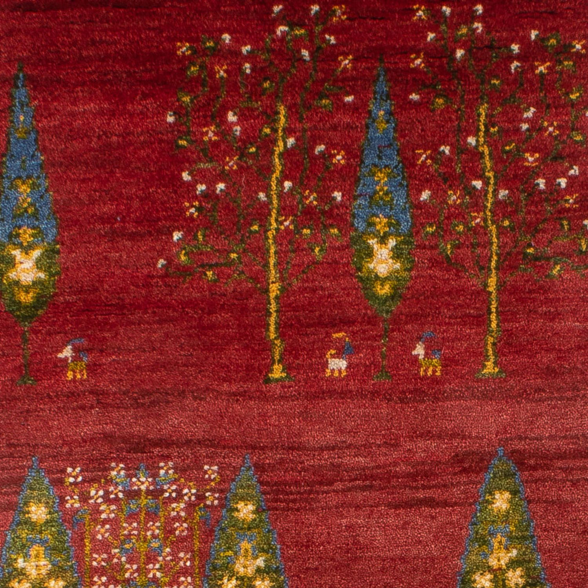 Tappeto corsia Tappeto Gabbeh - Persero - 240 x 70 cm - rosso