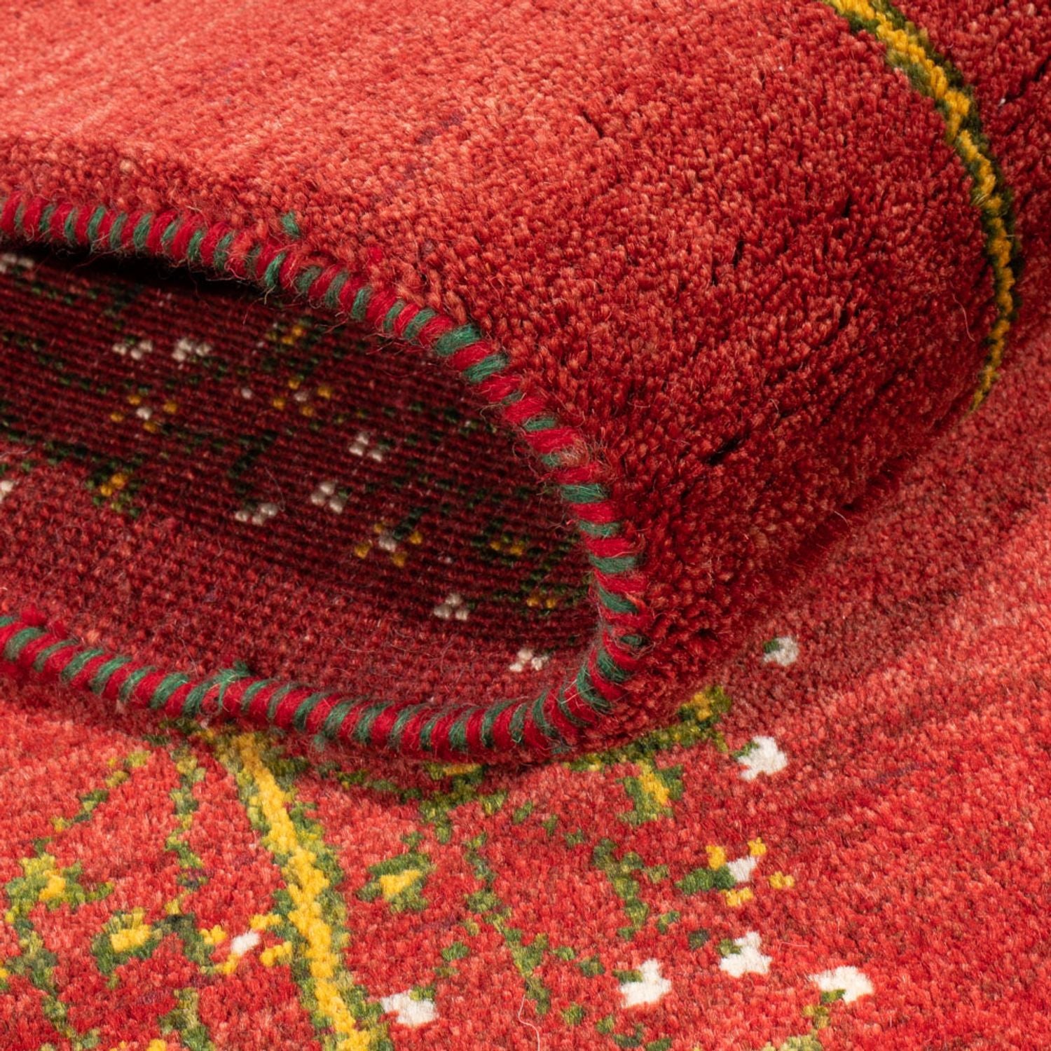 Tappeto corsia Tappeto Gabbeh - Persero - 240 x 70 cm - rosso