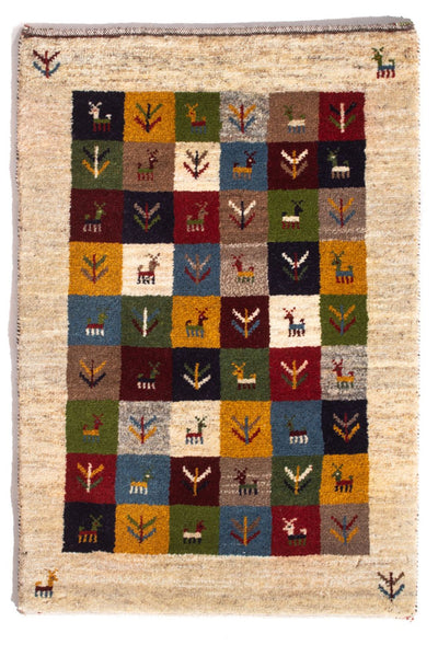 Gabbeh persiano Tappeto 62x90cm - Perserteppich Wollteppich