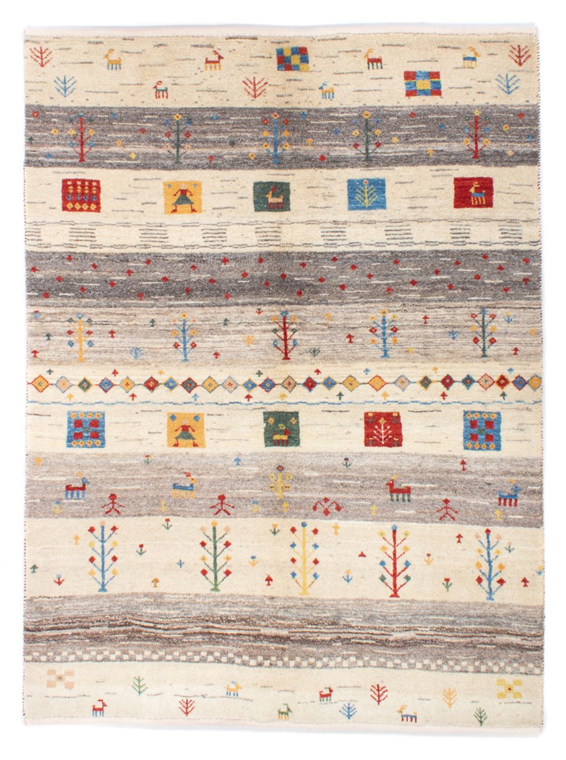 Tappeto Gabbeh - Persero - 187 x 148 cm - naturale