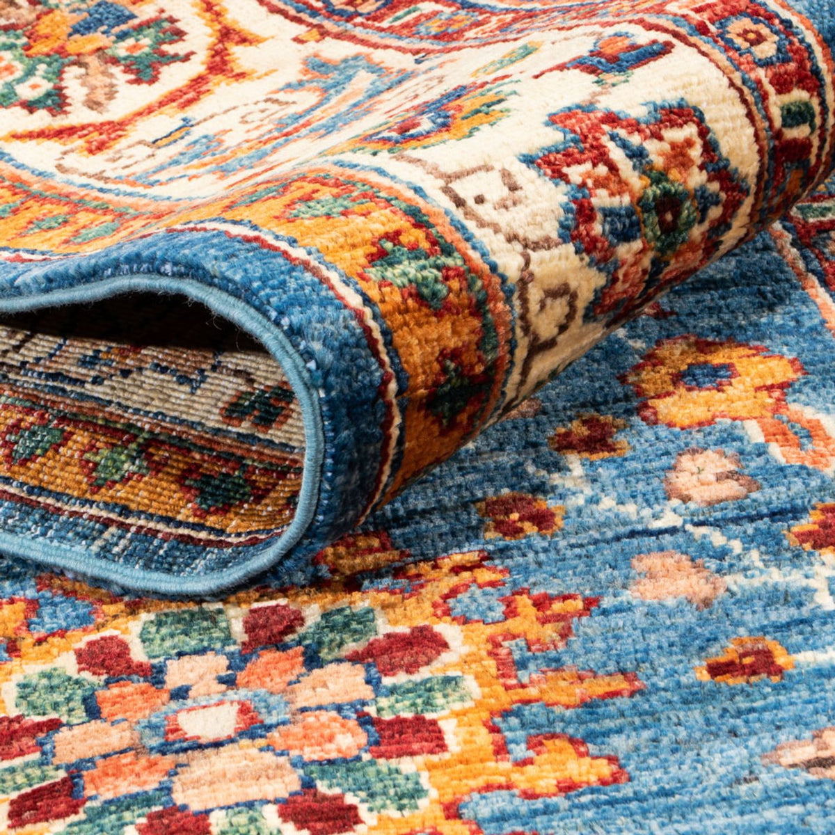 Tappeto corsia Tappeto Ziegler - Ariana - 239 x 88 cm - blu chiaro