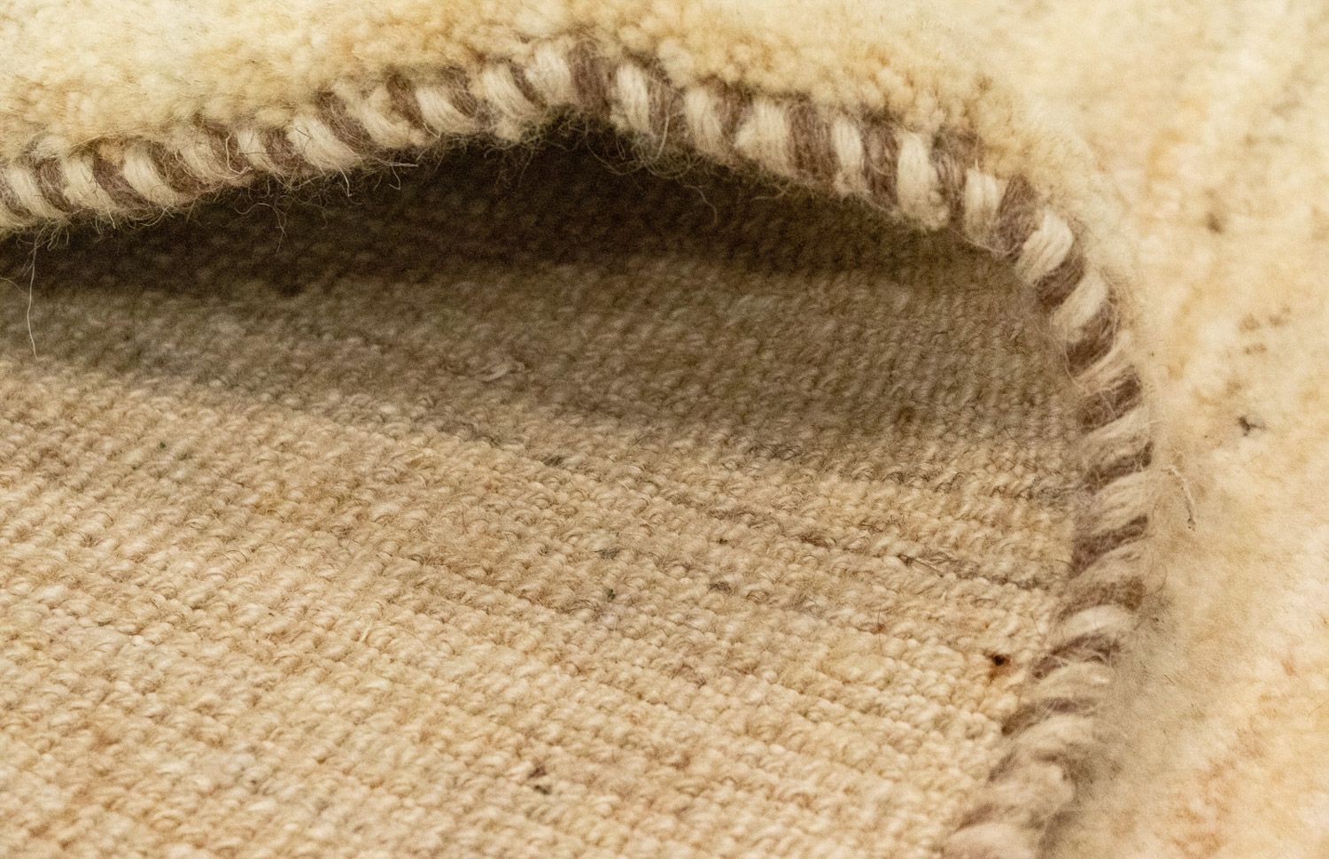 Tappeto corsia Tappeto Gabbeh - Persero - 293 x 82 cm - beige