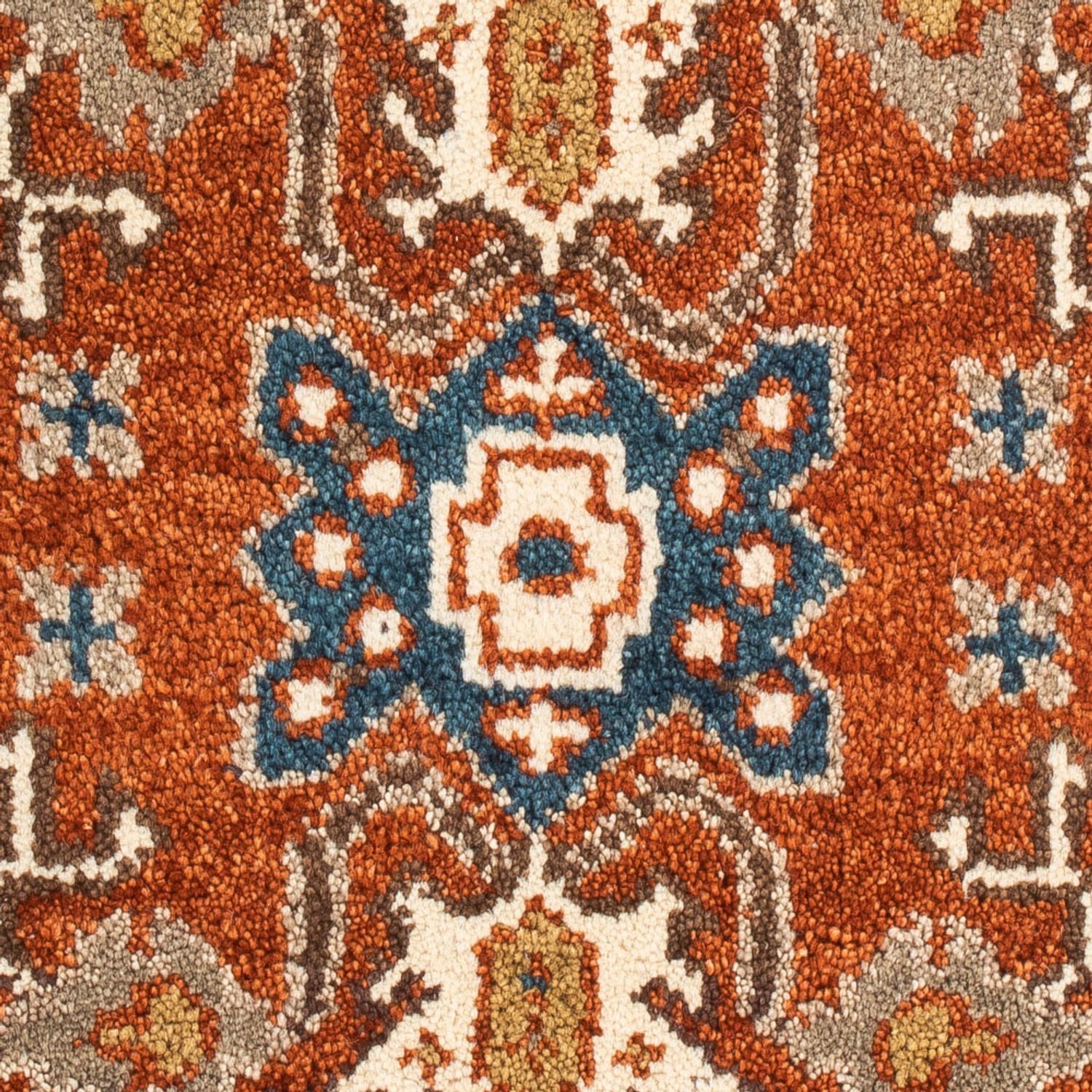 Tappeto orientale - 93 x 63 cm - ruggine