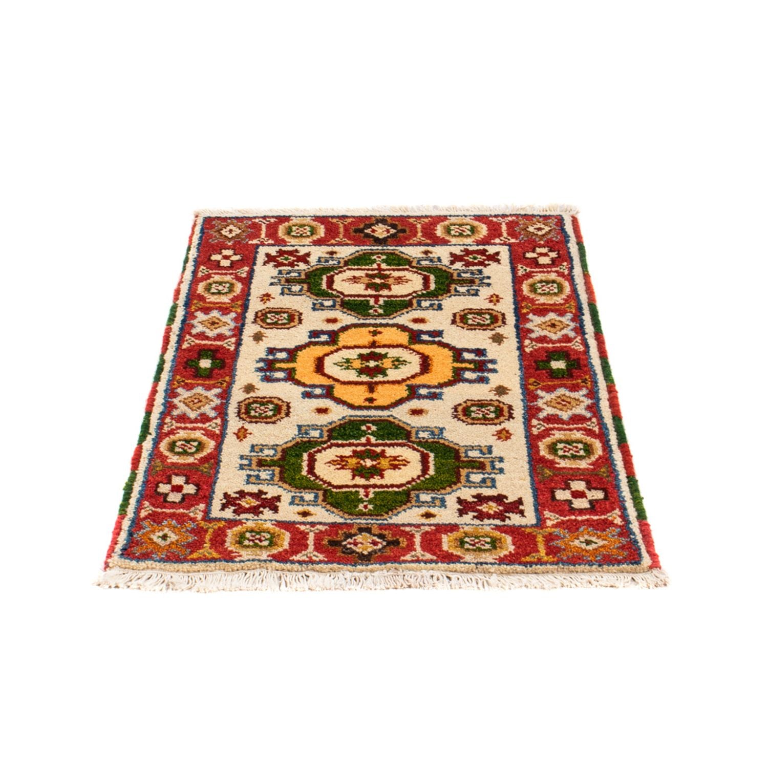 Tappeto orientale - 91 x 63 cm - beige